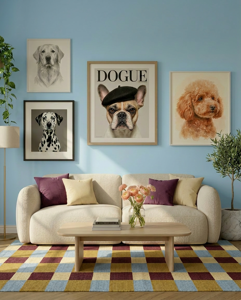 Retrato editorial de mascota